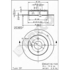 BS 7568 BRECO Тормозной диск