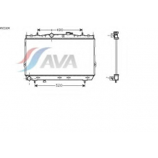 HY2104 AVA Радиатор, охлаждение двигателя