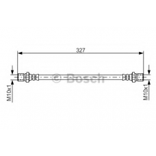 1 987 476 017 BOSCH Тормозной шланг