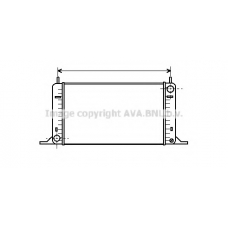 FDA2096 AVA Радиатор, охлаждение двигателя