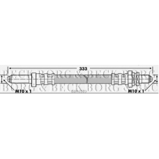 BBH6589 BORG & BECK Тормозной шланг