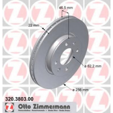 320.3803.00 ZIMMERMANN Тормозной диск