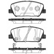 P12983.02 WOKING Комплект тормозных колодок, дисковый тормоз