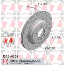 150.3405.52 ZIMMERMANN Тормозной диск