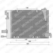 TSP0225221 DELPHI Конденсатор, кондиционер