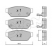 822-396-0 CIFAM Комплект тормозных колодок, дисковый тормоз