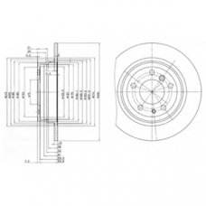 BG2431 DELPHI Тормозной диск