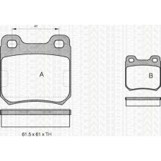 8110 24865 TRIDON Brake pads - rear