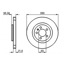 0 986 478 852 BOSCH Тормозной диск