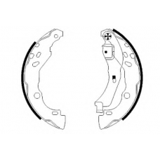 8DB 355 002-641 HELLA PAGID Комплект тормозных колодок