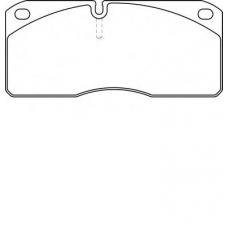 CVP019 DON Комплект тормозных колодок, дисковый тормоз