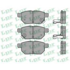 05P1312 LPR Комплект тормозных колодок, дисковый тормоз