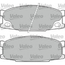 598589 VALEO Комплект тормозных колодок, дисковый тормоз