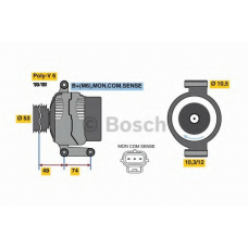 0 986 049 460 BOSCH Генератор