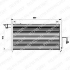 TSP0225428 DELPHI Конденсатор, кондиционер