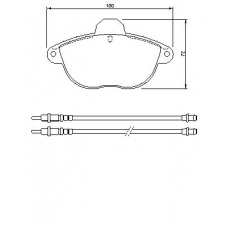 0 986 424 473 BOSCH Комплект тормозных колодок, дисковый тормоз