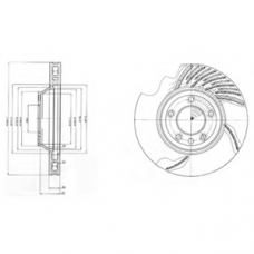 BG9950 DELPHI Тормозной диск