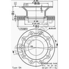 09.8526.10 BREMBO Тормозной диск