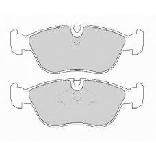 FD6837A NECTO Комплект тормозных колодок, дисковый тормоз