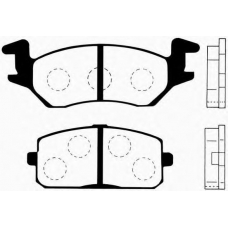 J PA-241AF JAPANPARTS Комплект тормозных колодок, дисковый тормоз