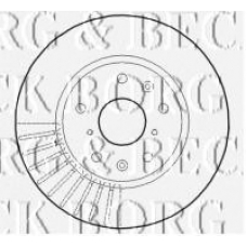 BBD4614 BORG & BECK Тормозной диск