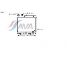 HD2161 AVA Радиатор, охлаждение двигателя