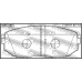 0501-TBF FEBEST Комплект тормозных колодок, дисковый тормоз
