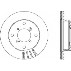 BDA1505.20 OPEN PARTS Тормозной диск