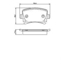 0 986 424 824 BOSCH Комплект тормозных колодок, дисковый тормоз