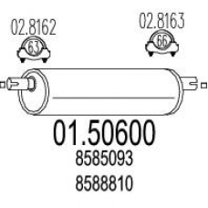 01.50600 MTS Средний глушитель выхлопных газов