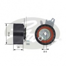 T43145 GATES Натяжной ролик, ремень грм