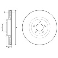 BG4654C DELPHI Тормозной диск