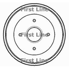 FBR989 FIRST LINE Тормозной барабан