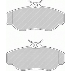 FDB980 FERODO Комплект тормозных колодок, дисковый тормоз