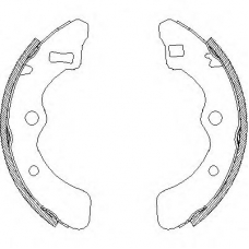 Z4061.01 WOKING Комплект тормозных колодок