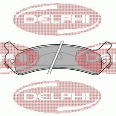 LP959 DELPHI Комплект тормозных колодок, дисковый тормоз