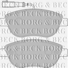 BBP1717 BORG & BECK Комплект тормозных колодок, дисковый тормоз
