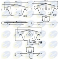 CBP11752 COMLINE Комплект тормозных колодок, дисковый тормоз