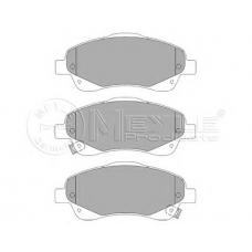 025 237 6819/W MEYLE Комплект тормозных колодок, дисковый тормоз