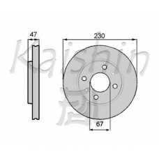 CBR016 KAISHIN Тормозной диск