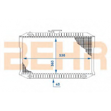 00973 BEHR Radiator