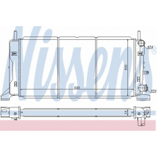 62174 NISSENS Радиатор, охлаждение двигателя