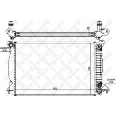 10-25515-SX STELLOX Радиатор, охлаждение двигателя