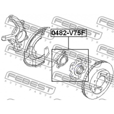 0482-V75F FEBEST Ступица колеса