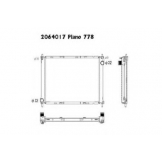 2064017 ORDONEZ Радиатор, охлаждение двигателя