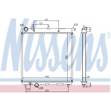 61279 NISSENS Радиатор, охлаждение двигателя