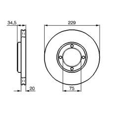 0 986 478 250 BOSCH Тормозной диск