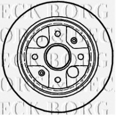BBD4988 BORG & BECK Тормозной диск