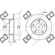 BD1332 DJ PARTS Тормозной диск