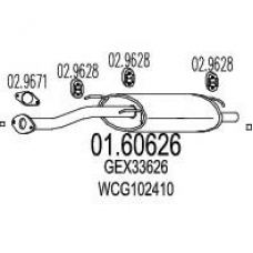 01.60626 MTS Глушитель выхлопных газов конечный